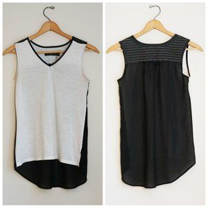 Stella & Jamie Black & White Studded Leather Shirt